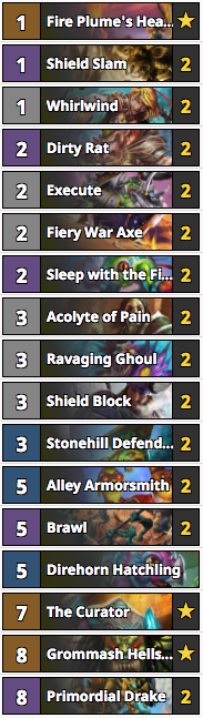 RayC's Quest Warrior Deck List